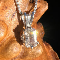 Phenakite Pendant Sterling Silver Faceted Gem #7939-Moldavite Life