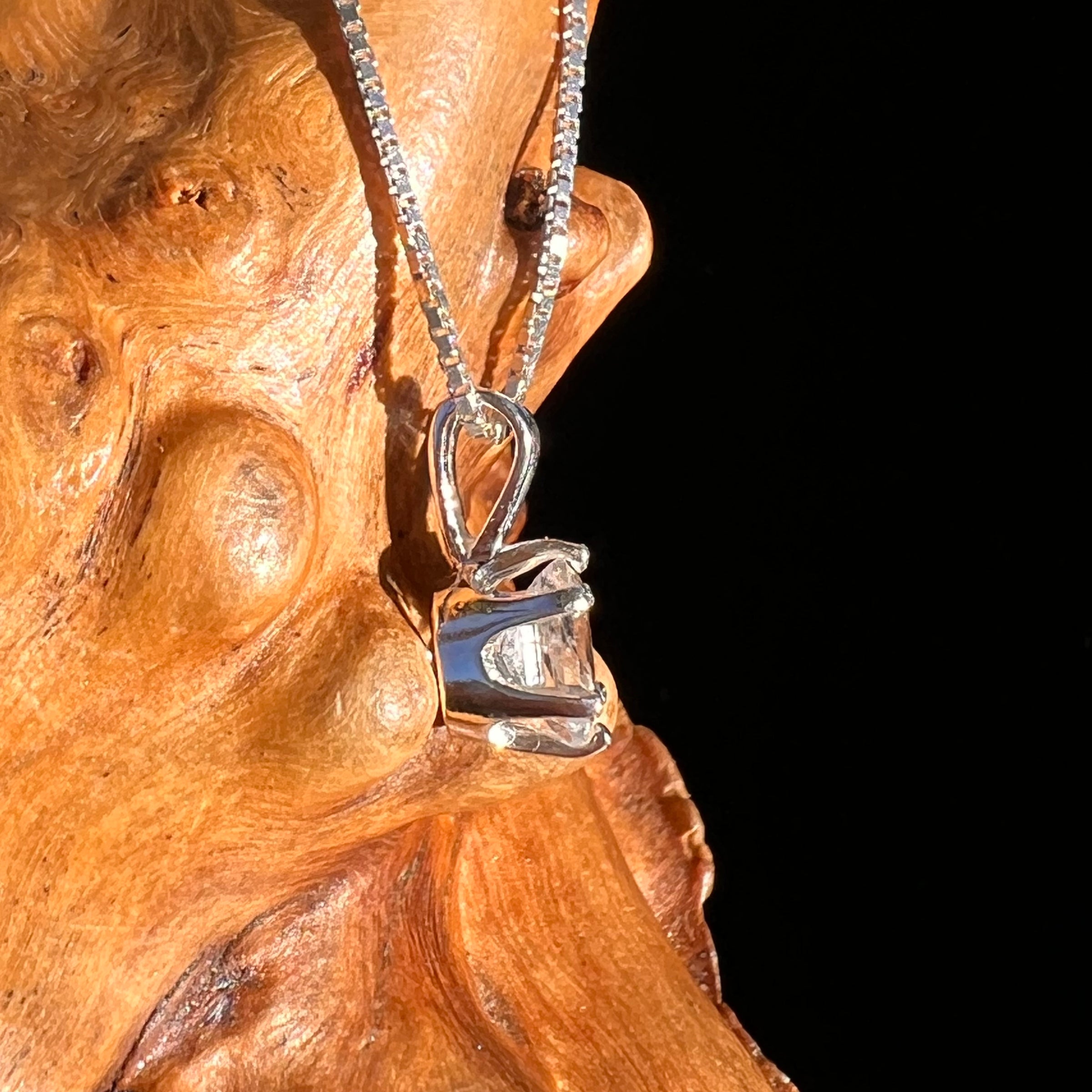 Phenakite Pendant Sterling Silver Faceted Gem #7939-Moldavite Life