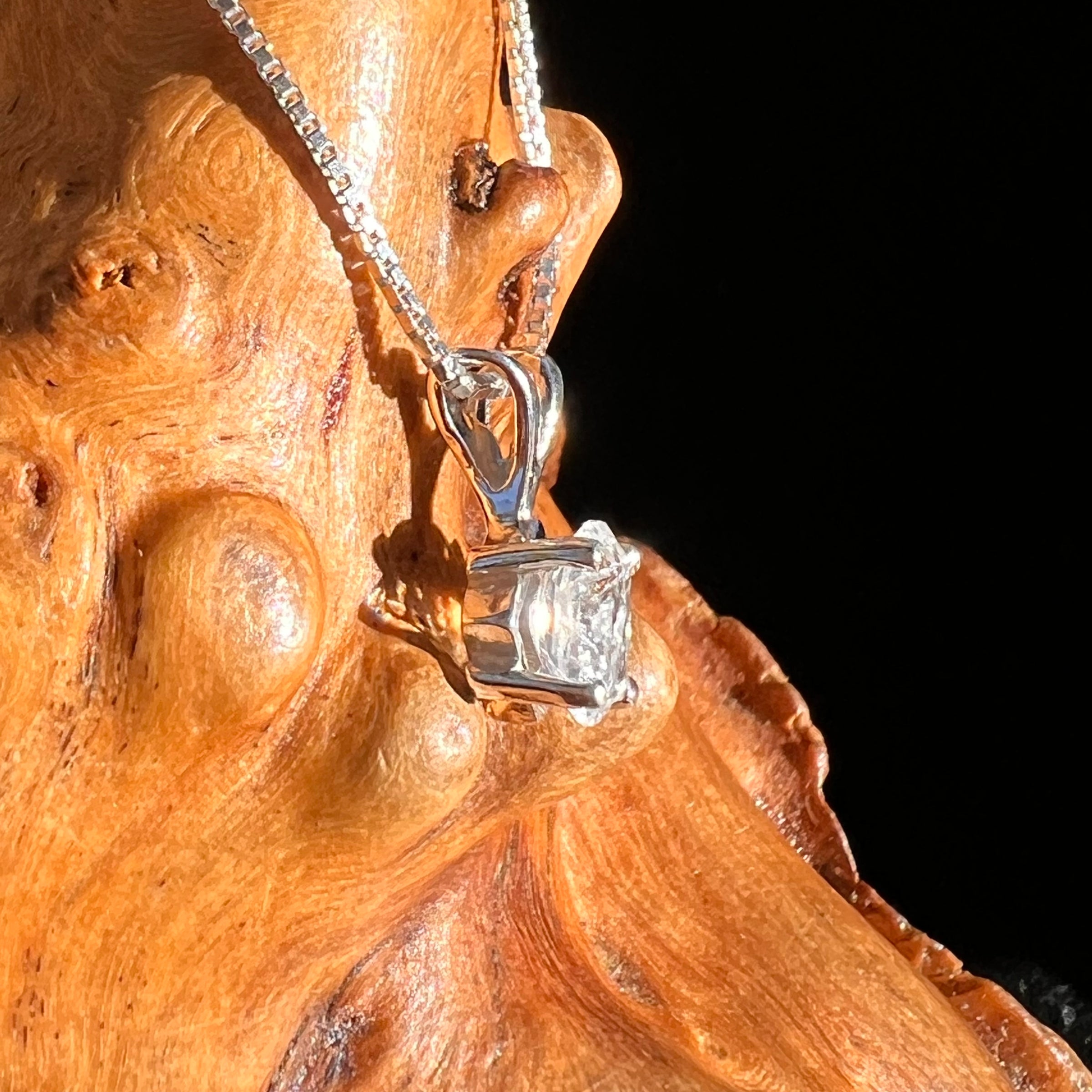 Phenakite Pendant Sterling Silver Faceted Gem #7941-Moldavite Life