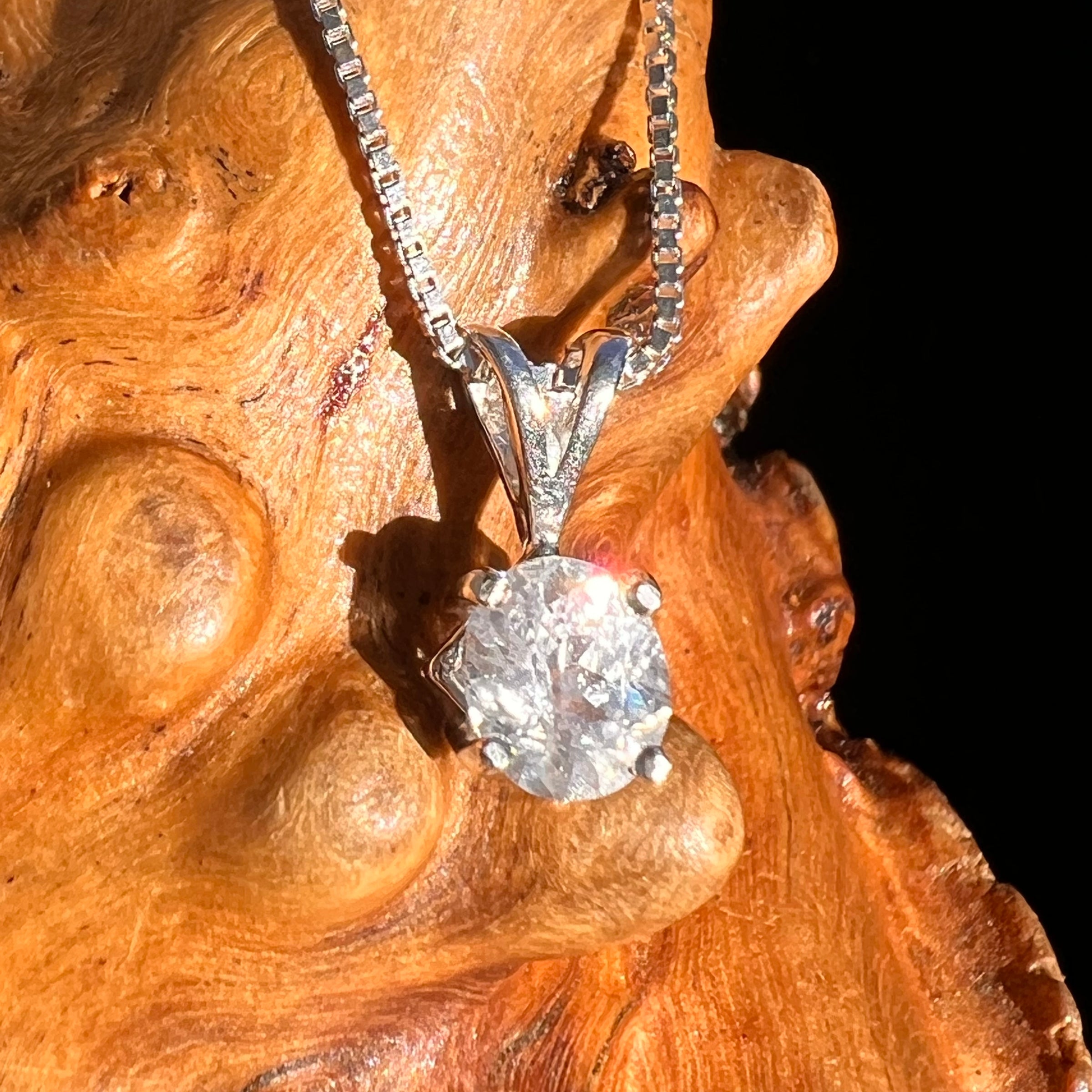 Phenakite Pendant Sterling Silver Faceted Gem #7942-Moldavite Life