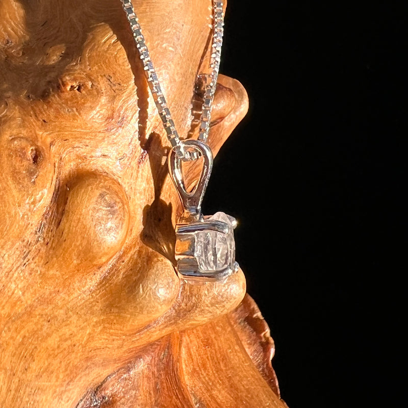 Phenakite Pendant Sterling Silver Faceted Gem #7943-Moldavite Life