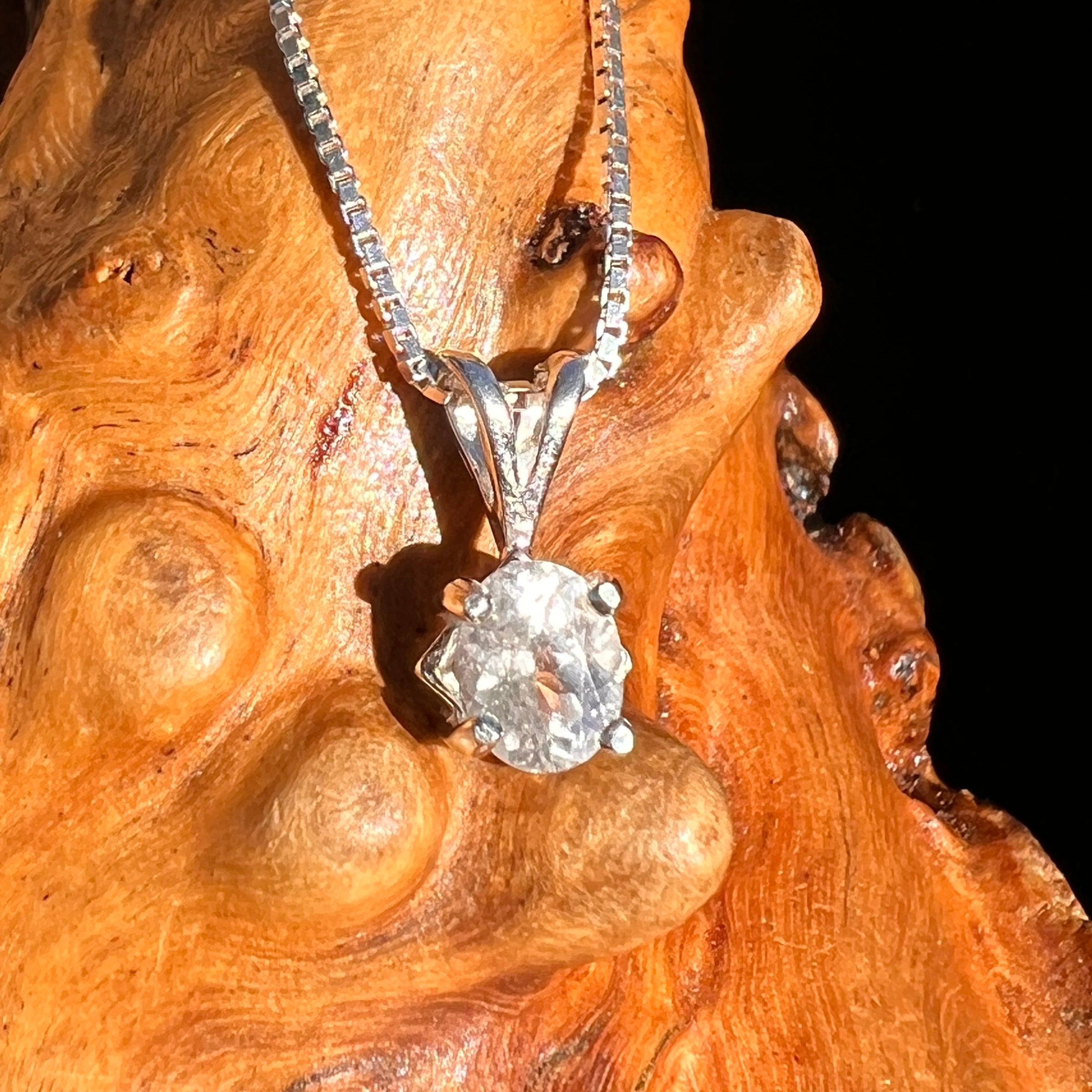 Phenakite Pendant Sterling Silver Faceted Gem #7943-Moldavite Life