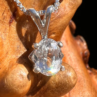 Phenakite Pendant Sterling Silver Faceted Gem #7959-Moldavite Life