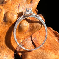 Phenakite Rose Ring Sterling Silver Size #8040-Moldavite Life