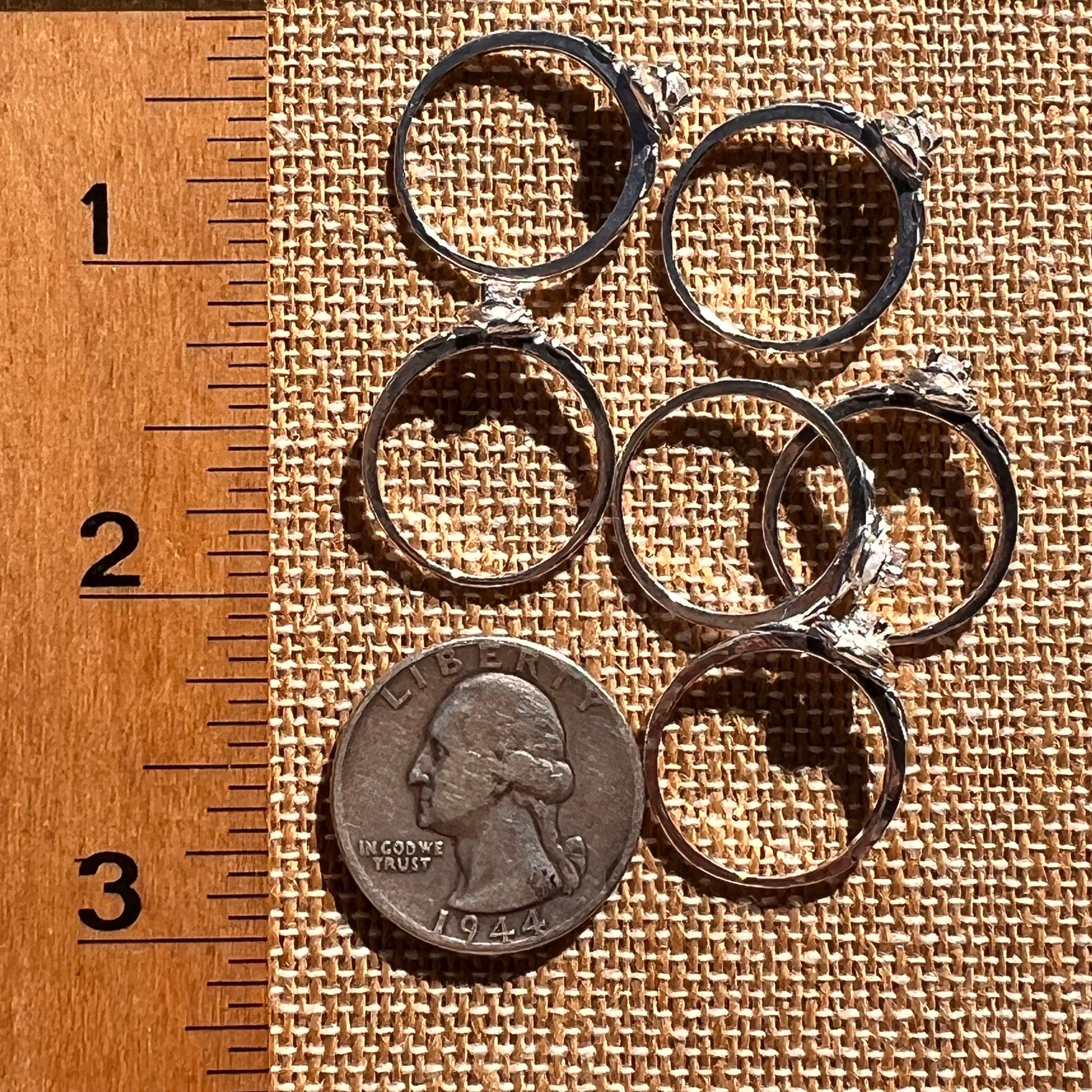 Phenakite Rose Ring Sterling Silver Size #8040-Moldavite Life