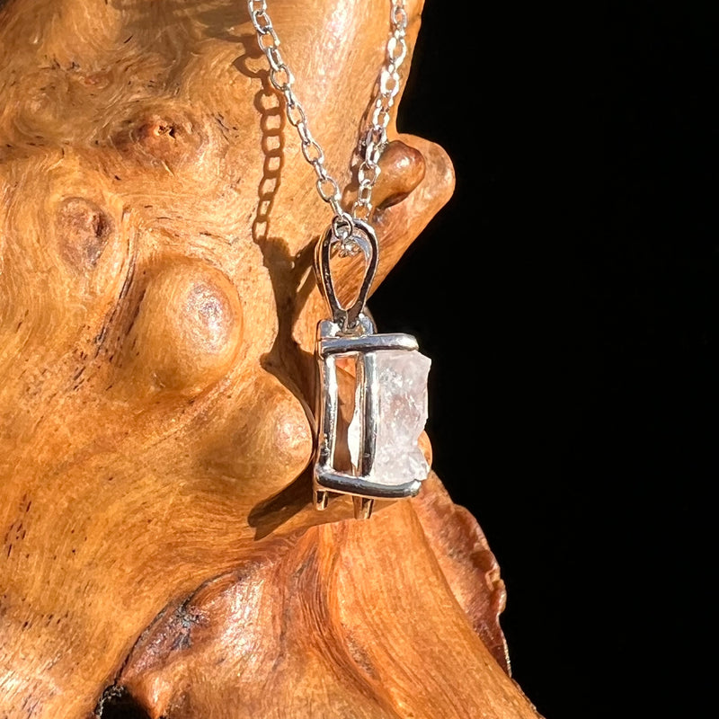 Pollucite Necklace Sterling Silver #6787-Moldavite Life