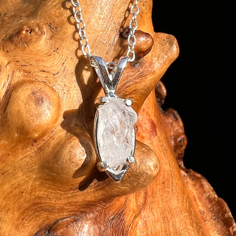 Pollucite Necklace Sterling Silver #6787-Moldavite Life