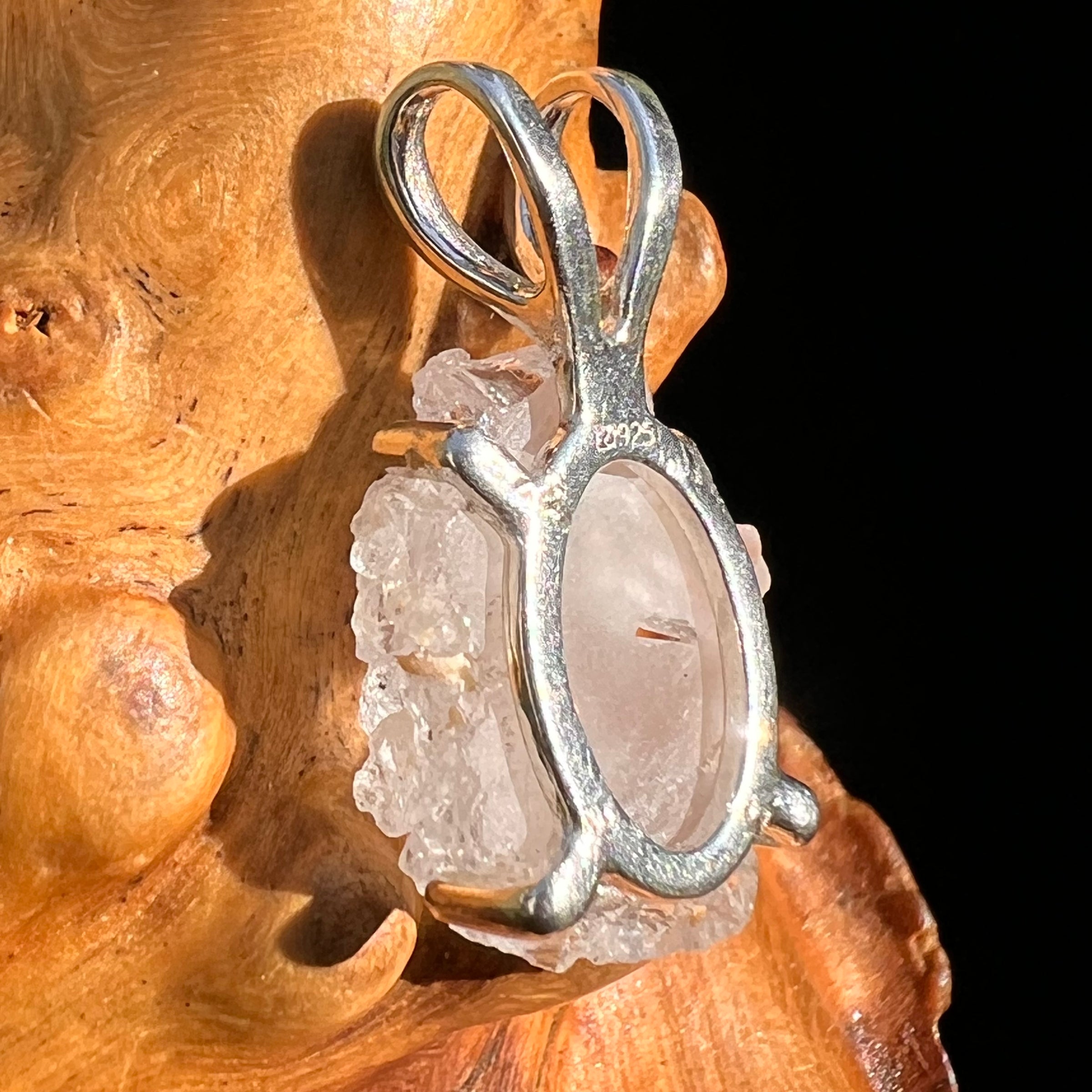 Pollucite Pendant Sterling Silver #6789-Moldavite Life