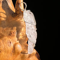 Pollucite Wire Pendant Sterling Silver #6795-Moldavite Life