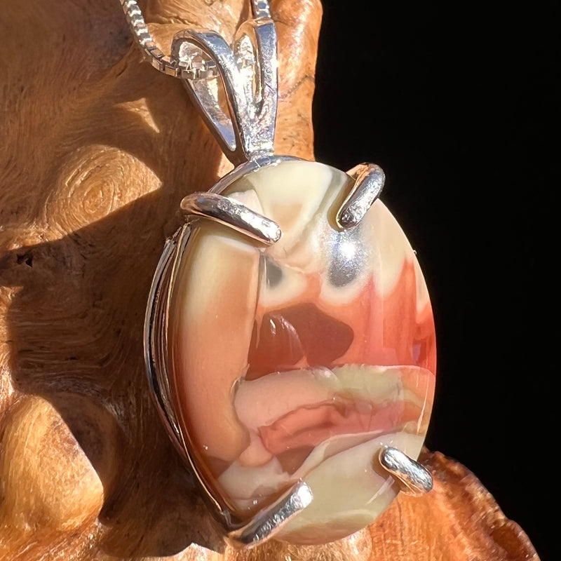 Polychrome Jasper Pendant Sterling Silver #3447-Moldavite Life