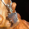 Prophecy Stone & Moldavite Necklace Silver #2645-Moldavite Life