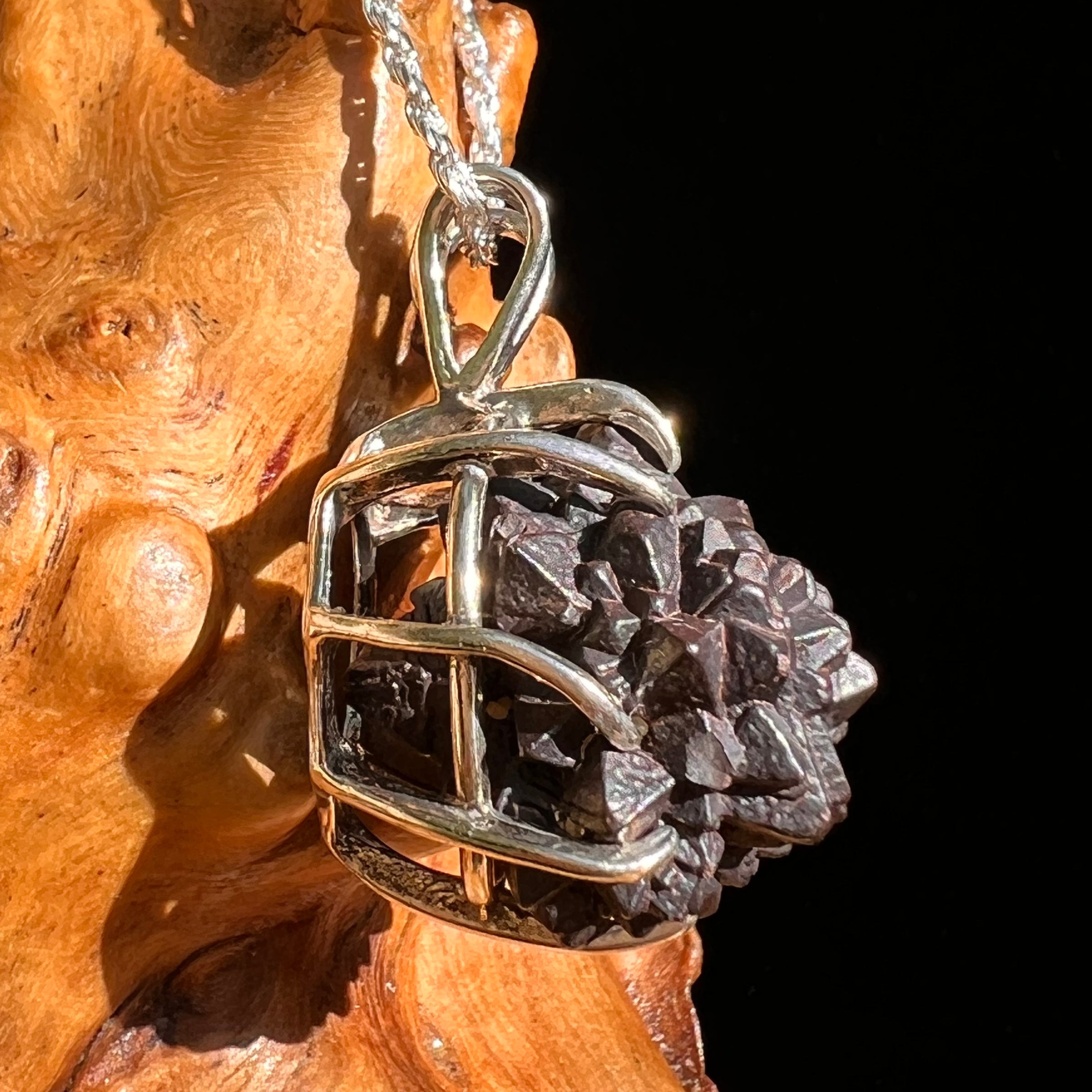 Prophecy Stone Pendant Sterling Silver #8414-Moldavite Life