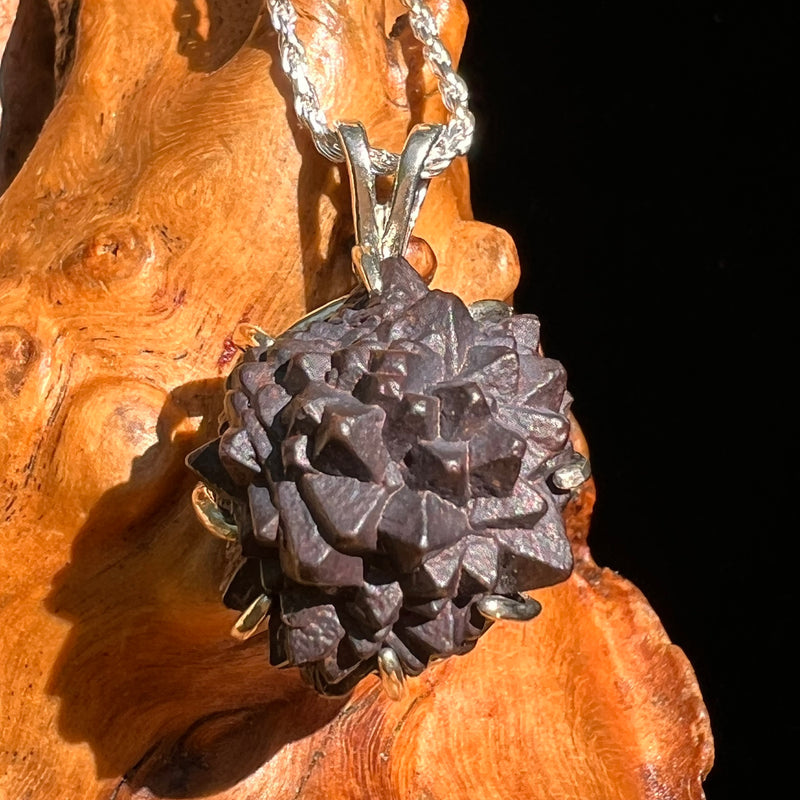 Prophecy Stone Pendant Sterling Silver #8414-Moldavite Life