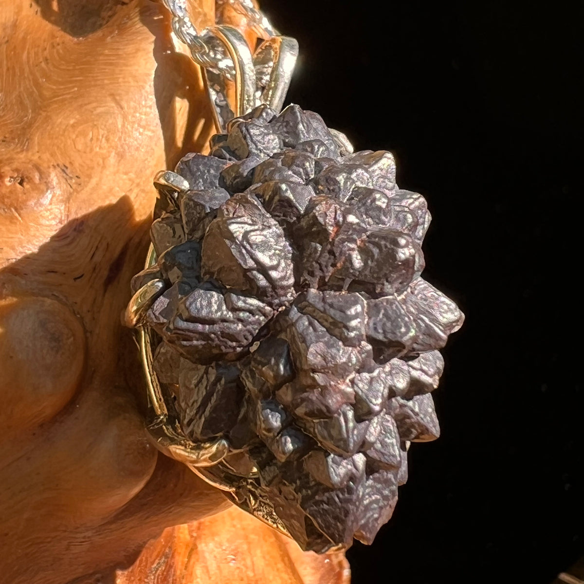 Prophecy Stone Pendant Sterling Silver #8415-Moldavite Life