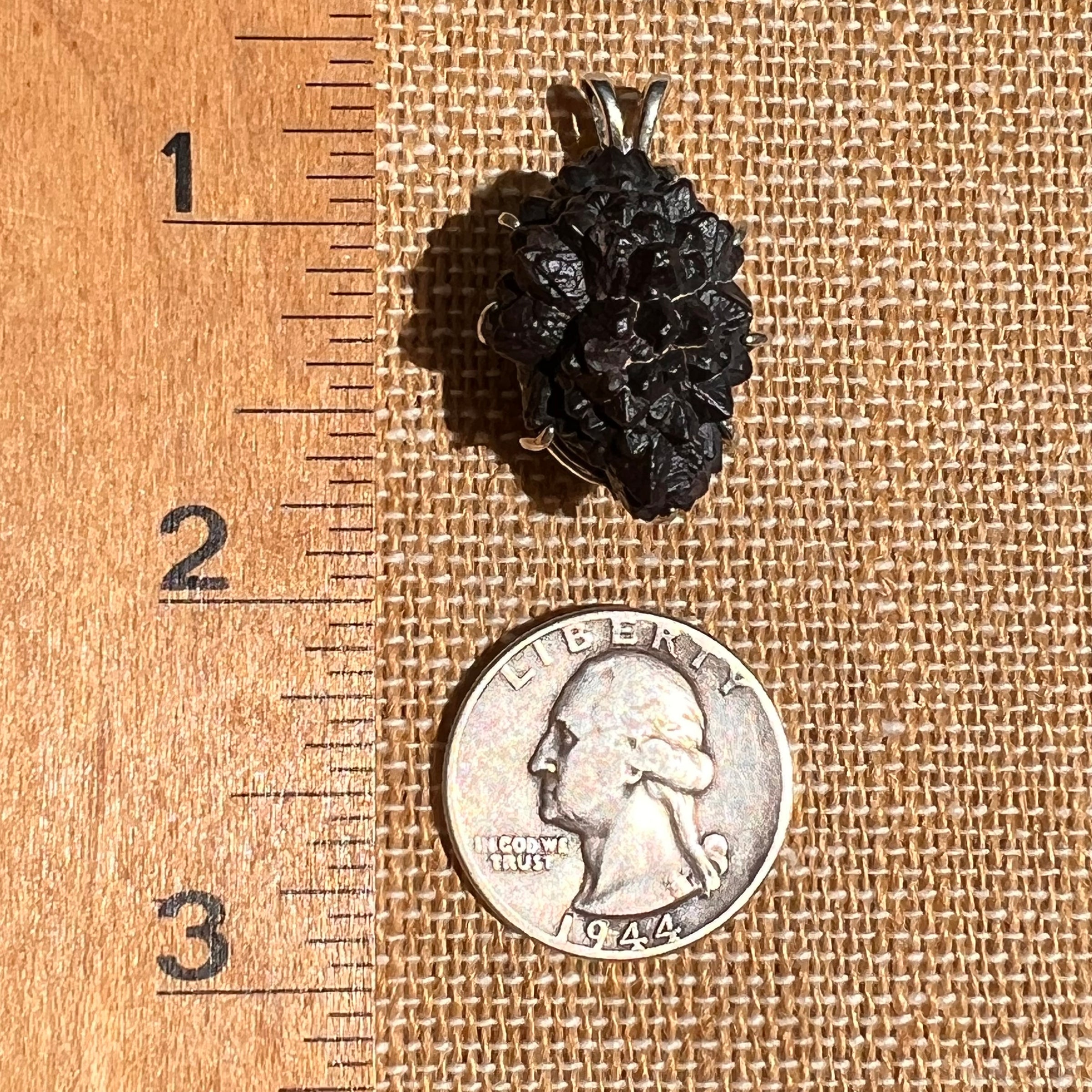 Prophecy Stone Pendant Sterling Silver #8415-Moldavite Life