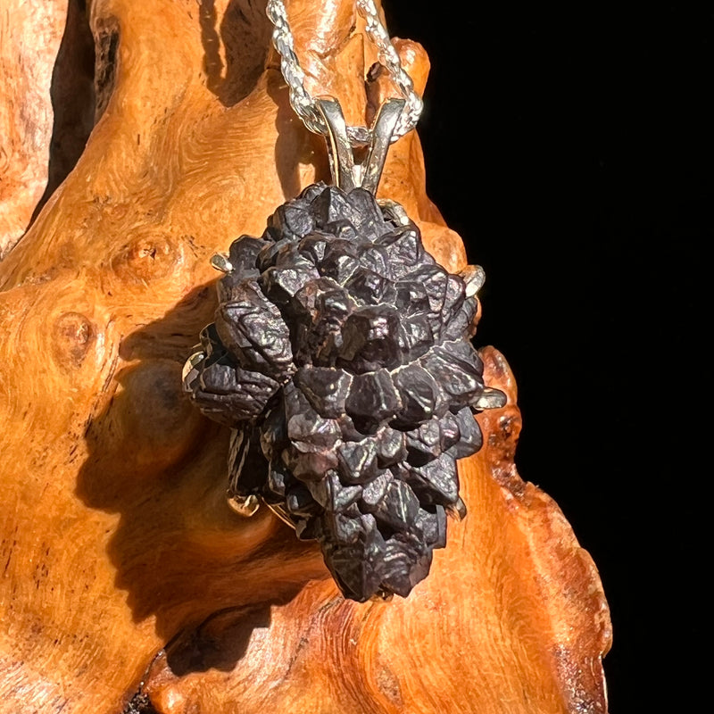 Prophecy Stone Pendant Sterling Silver #8415-Moldavite Life