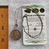 Purple Apatite & Moldavite Necklace Sterling #5988-Moldavite Life