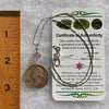 Purple Apatite & Moldavite Necklace Sterling #5991-Moldavite Life