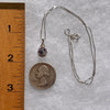 Purple Apatite Necklace Sterling Silver #5972-Moldavite Life