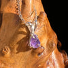 Purple Apatite Necklace Sterling Silver #5980-Moldavite Life