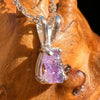 Purple Apatite Necklace Sterling Silver #5981-Moldavite Life