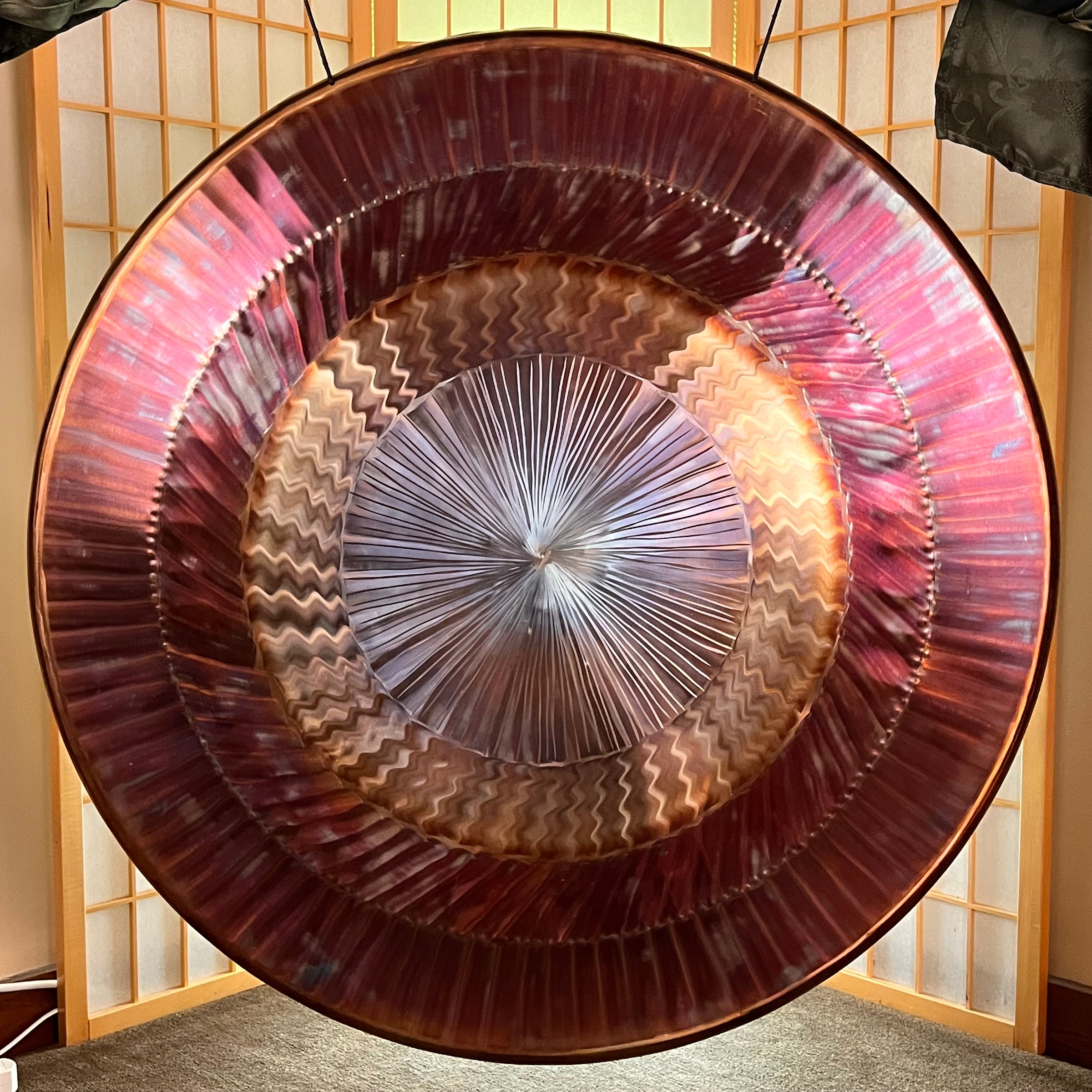 Purple Cosmos Symphonic Gong 37"-Moldavite Life