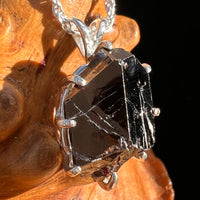 Rare Hematite Crystal Pendant Sterling Silver #7784-Moldavite Life