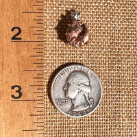 Raw Copper Nugget Pendant Sterling Silver #7298-Moldavite Life