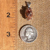 Raw Copper Nugget Pendant Sterling Silver #7299-Moldavite Life