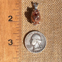 Raw Copper Nugget Pendant Sterling Silver #7299-Moldavite Life