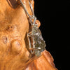 Raw & Faceted Moldavite Necklace Sterling Silver #5463-Moldavite Life