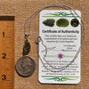 Raw & Faceted Moldavite Necklace Sterling Silver #7676-Moldavite Life
