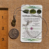 Raw & Faceted Moldavite Necklace Sterling Silver #7678-Moldavite Life