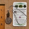 Raw & Faceted Moldavite Necklace Sterling Silver #7680-Moldavite Life