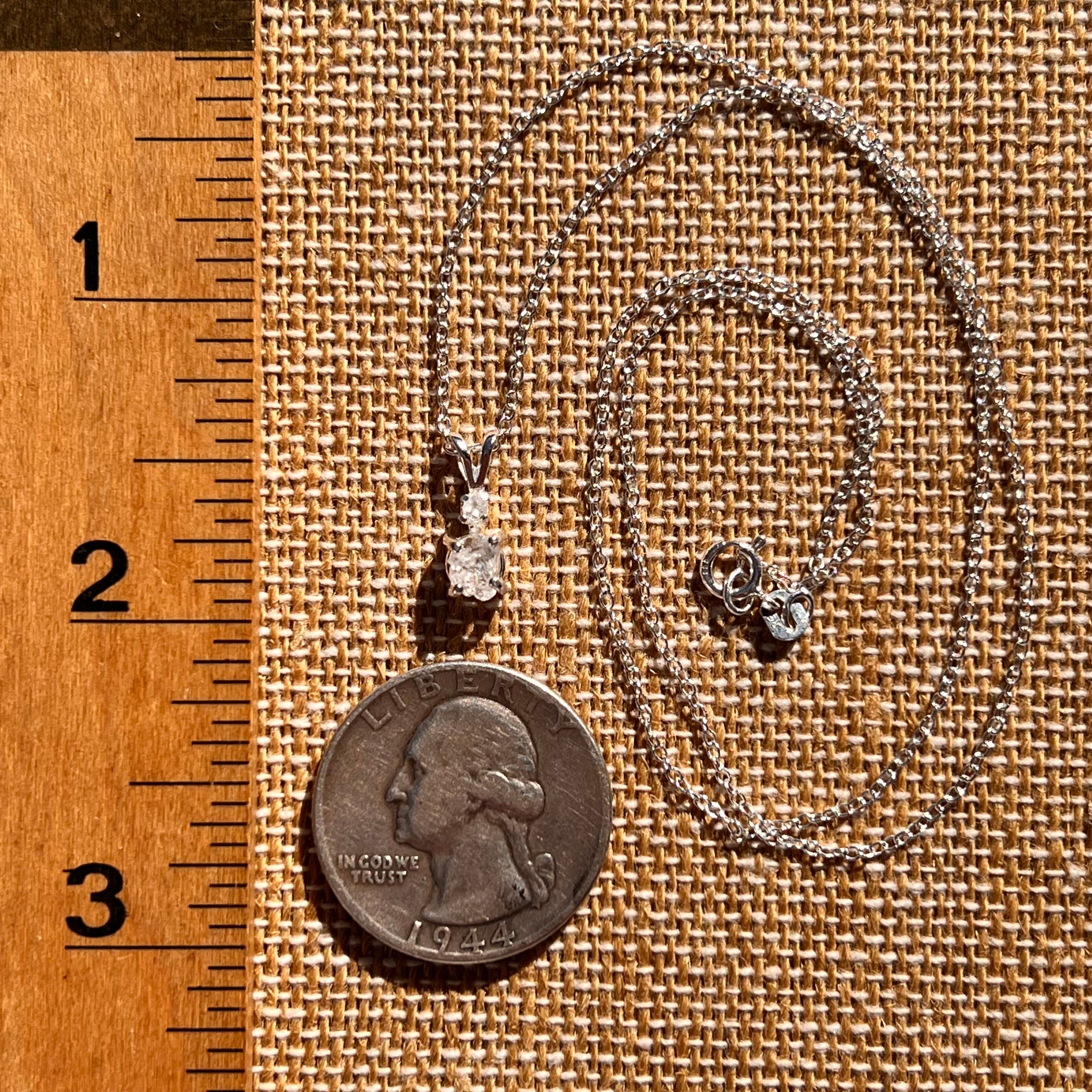 Raw & Faceted Phenakite Necklace Sterling Silver #8041-Moldavite Life