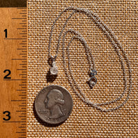 Raw & Faceted Phenakite Necklace Sterling Silver #8045-Moldavite Life