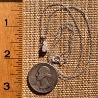 Raw & Faceted Phenakite Necklace Sterling Silver #8047-Moldavite Life