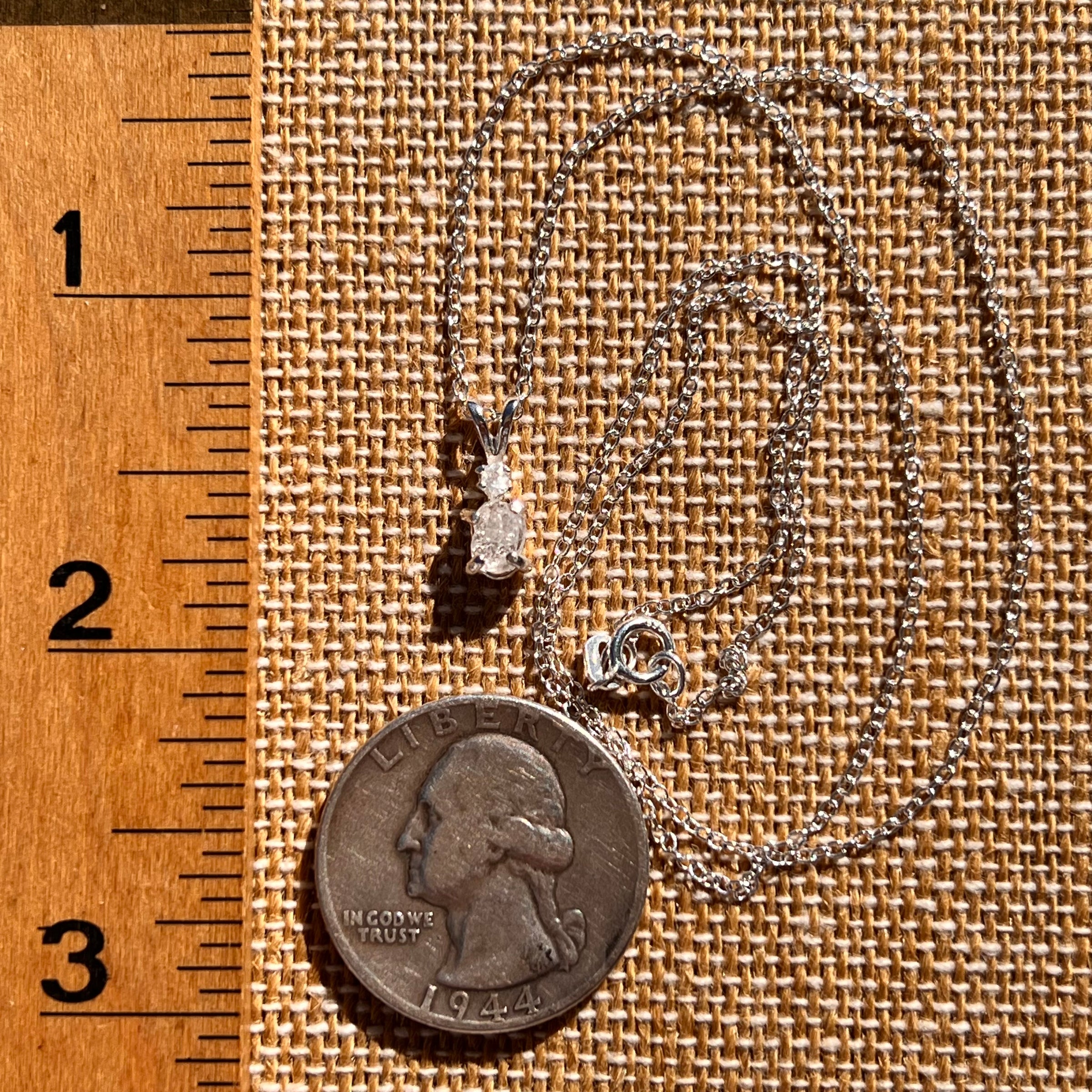 Raw & Faceted Phenakite Necklace Sterling Silver #8047-Moldavite Life