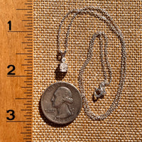 Raw & Faceted Phenakite Necklace Sterling Silver #8048-Moldavite Life