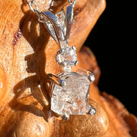 Raw & Faceted Phenakite Necklace Sterling Silver #8050-Moldavite Life