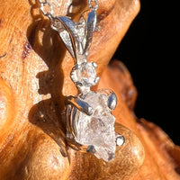 Raw & Faceted Phenakite Necklace Sterling Silver #8051-Moldavite Life