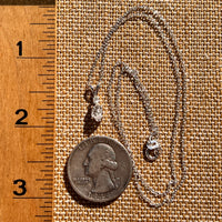 Raw & Faceted Phenakite Necklace Sterling Silver #8051-Moldavite Life