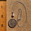 Raw & Faceted Phenakite Necklace Sterling Silver #8053-Moldavite Life