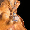 Raw & Faceted Phenakite Necklace Sterling Silver #8056-Moldavite Life
