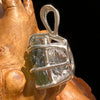 Raw Moldavite Herkimer Diamond Pendant Sterling #5413-Moldavite Life