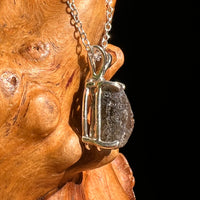 Raw Moldavite Necklace Sterling Silver #8606-Moldavite Life