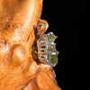 Raw Moldavite Pendant Sterling Silver #7444-Moldavite Life