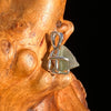 Raw Moldavite Pendant Sterling Silver #7458-Moldavite Life