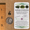 Raw Moldavite Pendant Sterling Silver #7460-Moldavite Life