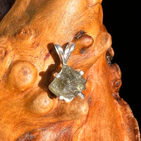 Raw Moldavite Pendant Sterling Silver #7460-Moldavite Life